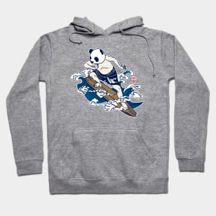 Surfing panda(Ukiyo-e) Hoodie